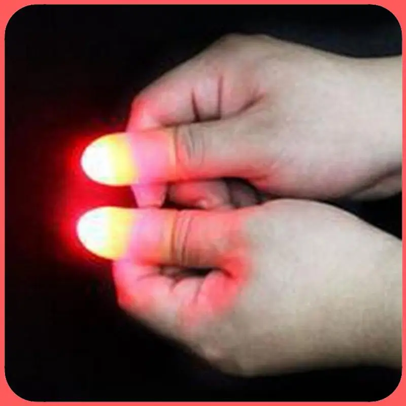 

AA89-5 Pairs Of LED Lights Flashing Finger Convenient Props Multifunctional Portable Light Electronic Replacement Parts Green Li