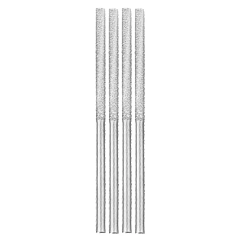 A23T 20pcs Mounted Diamond Drill Bits, 5 Shapes 1/8 Inch Shank, for Dremel Rotary Tools, Silver Metal, for Stone Glass Ceramics