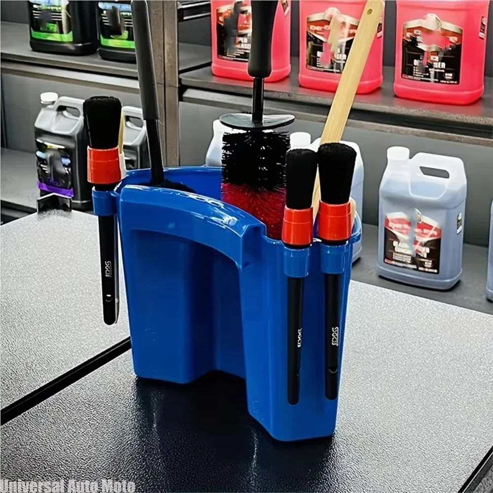For Auto Detailing Universal External‑Hanging Bucket‑Mount Tool Caddy Storage Organizer Kit For Car‑Wash Brushes & Mitt