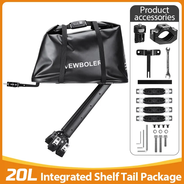 NEWBOLER Fahrradgepäckträger aus Aluminiumlegierung, 20 l, Passcode-Schloss, Bikepacking, geeignet für MTB und Kies, Fahrradträger