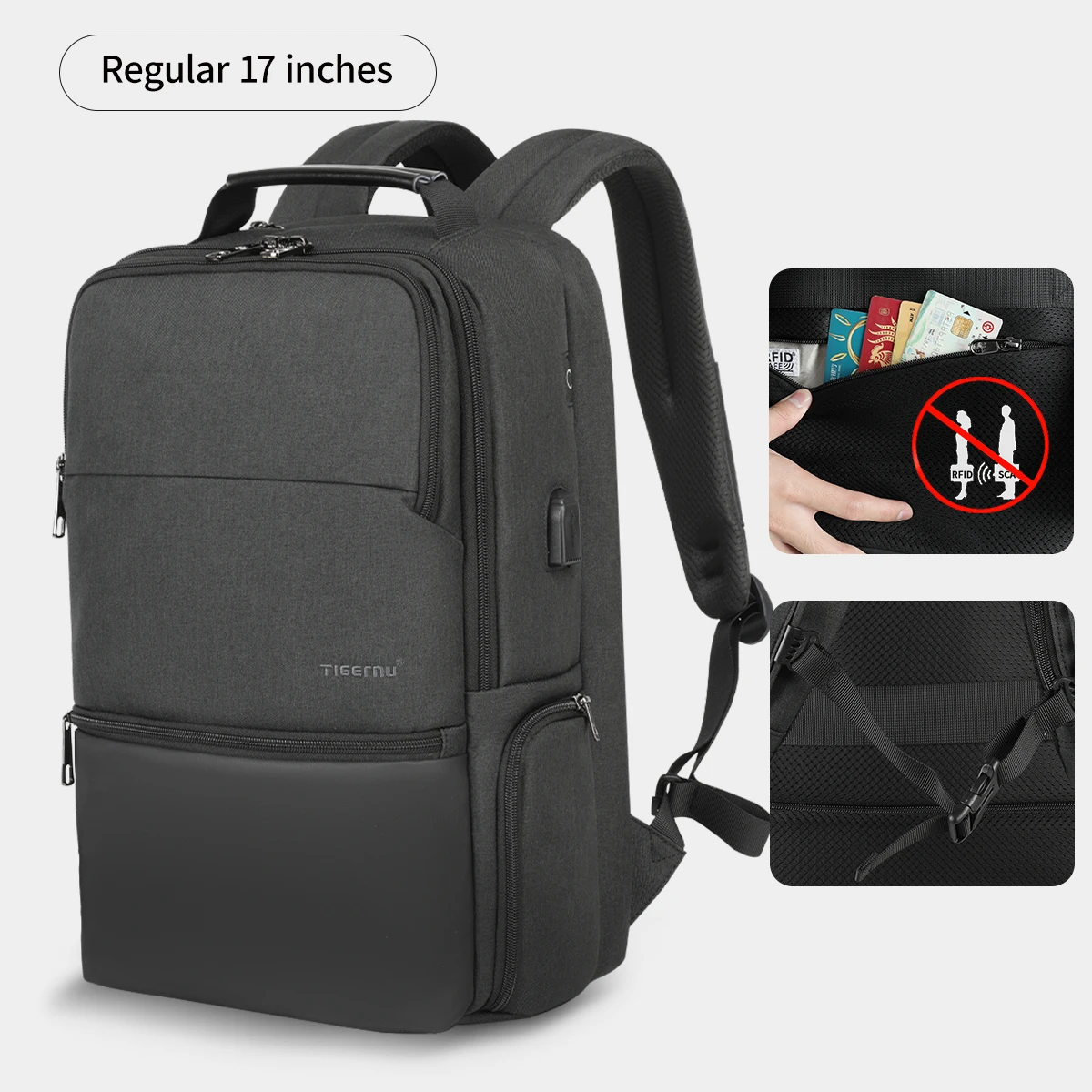 Tigernu Travel Backpacks For Men 15.6 17 19'' Laptop Backpack Male Business Backpack  Bags For School Backpack Mochila Knapsack - AliExpress 1524