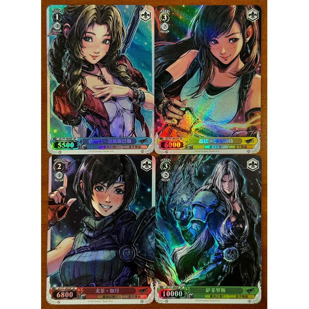 9 unid/set Anime Weiss Schwarz DIY ACG Boy juegan juguetes tarjetas coleccionables regalos de cumpleaños de Navidad Rem Ram Nami Nico Robin Kagome