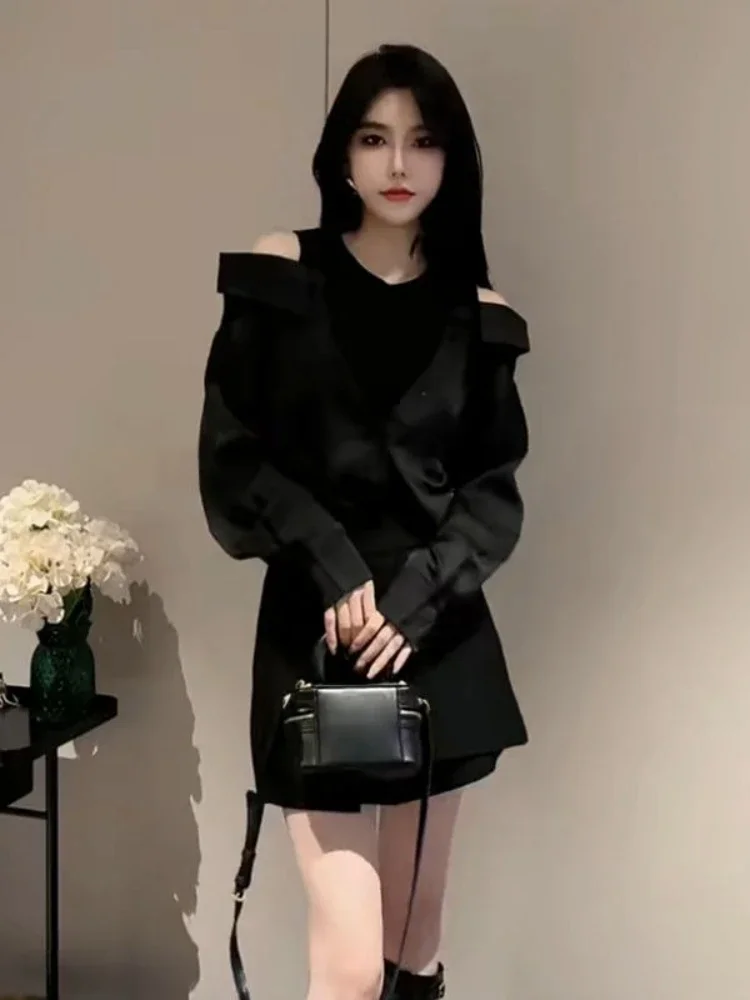 

Buttons Off Shoulder Women's Shirt and Blouse Modern Long Korea Stylish Trend Female Tops New Collection 2025 Novelty Clothing