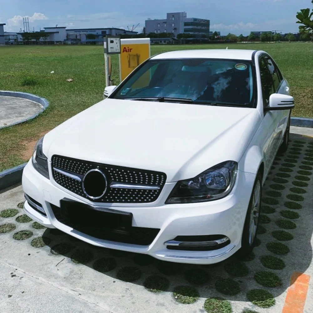 DB-Parrilla lantera  carreras para Merces Benz C W204 2007-2014 C180 C200 C250 C300 C204 S204 Coupe C43 pieza exterior estilo di
