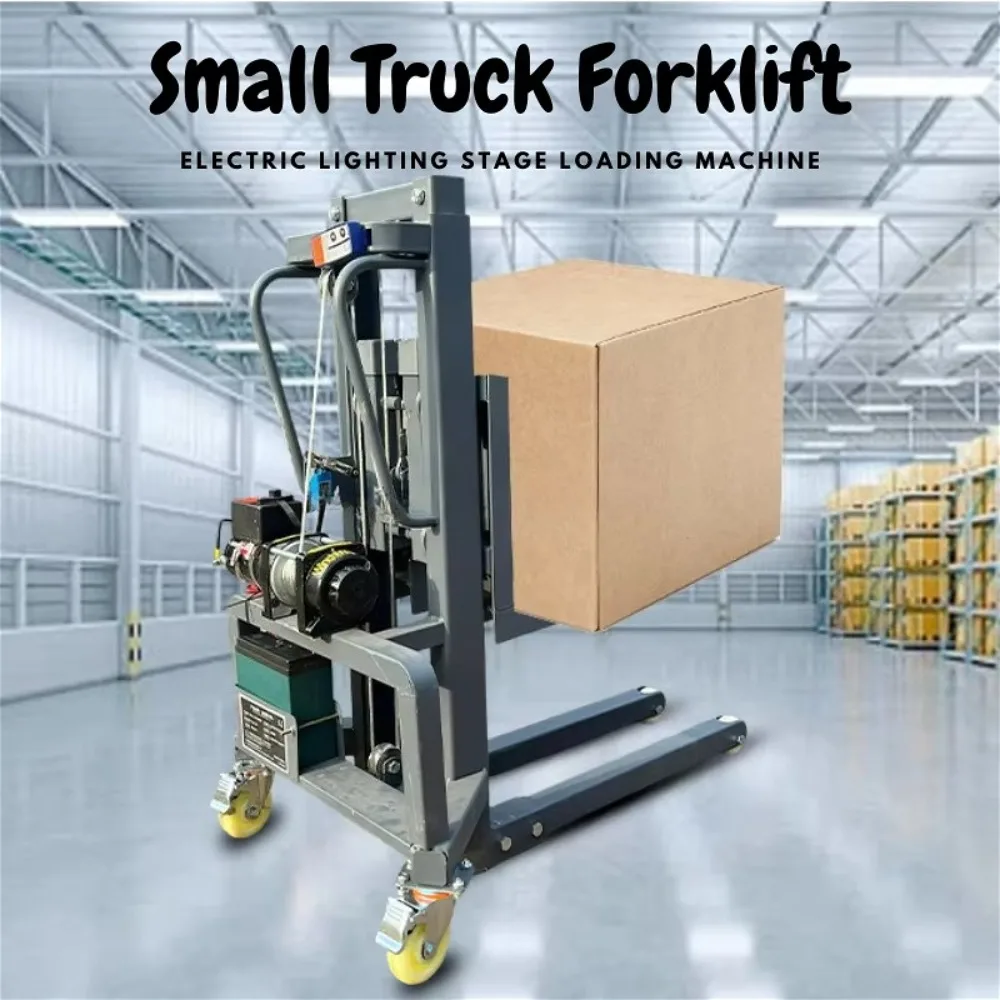 Portable Detachable Electric Forklift with A Lifting Height of 1.2m To 1.6m, Used for Loading and Unloading Goods in Warehouses