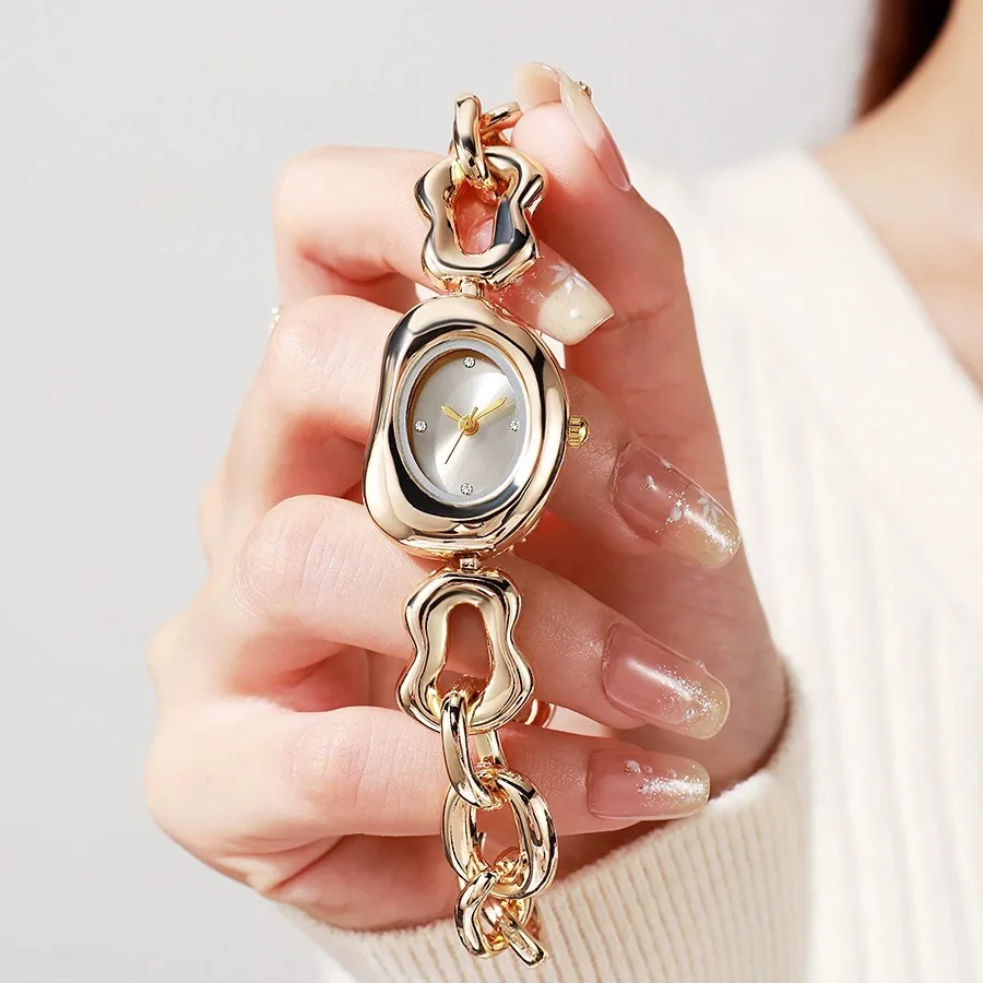 Luxury Women Ladies Temperament Trend Popular Alloy Quartz Watches Anniversary Gift
