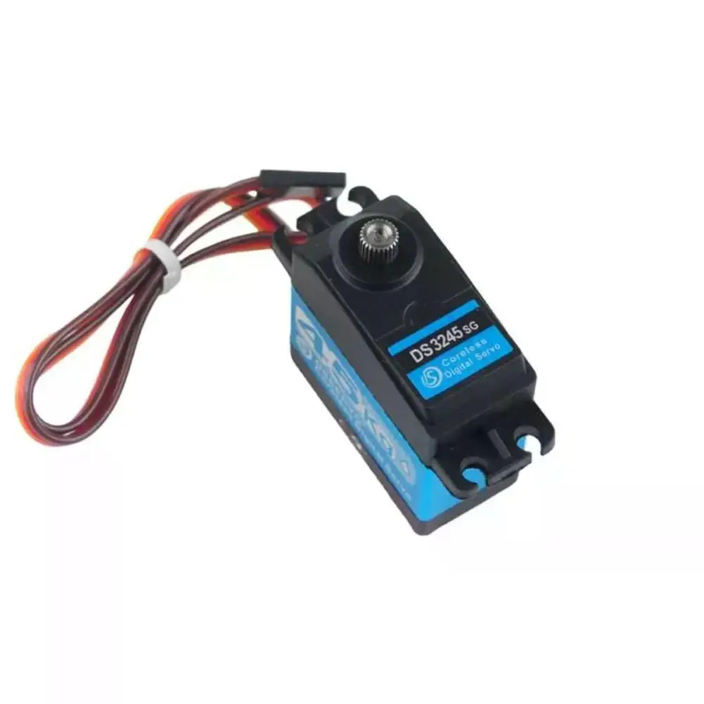 45 kg.cm kernloses digitales Servo 7,4 V IP66 wasserdicht 180 ° /270 °   Programmierbares Metallgetriebe mit 25T-Arm für 1:8 Baja/Robotics
