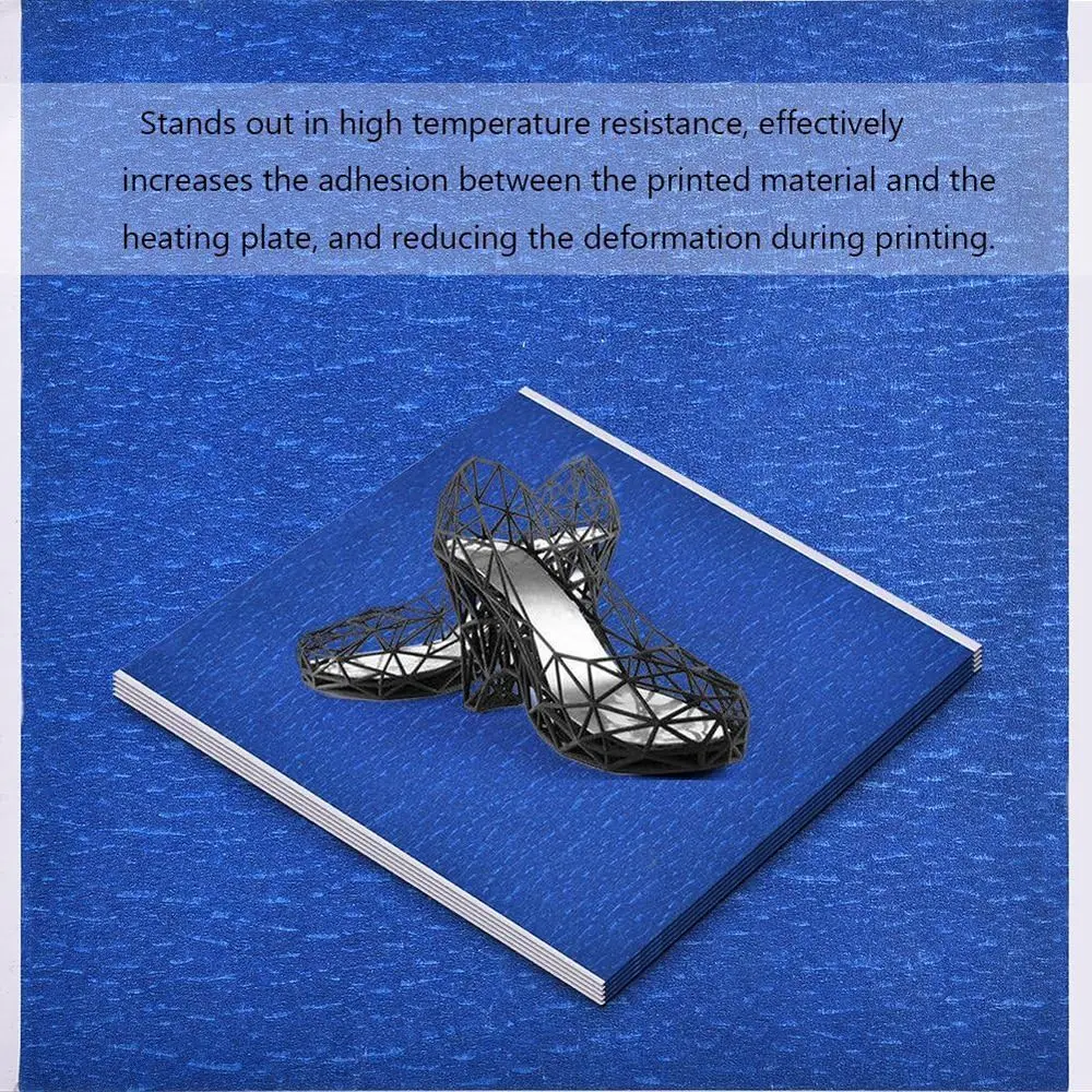 

New Blue 3D Printers Tape High Adhesive High Temperature Resistance Printers Label Pressure Sensitive Paper 3D Printer