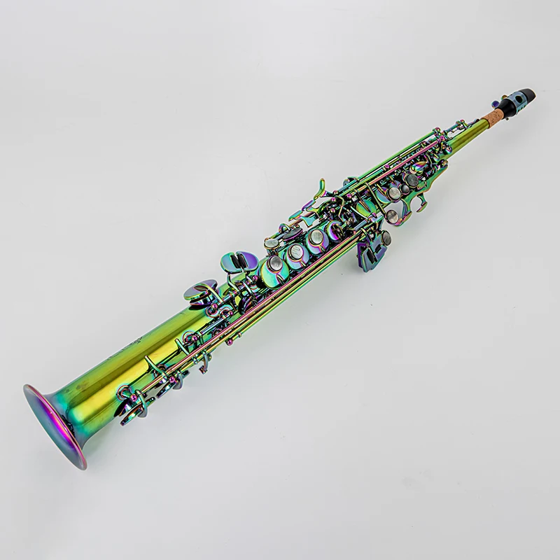 Fast shipping  Soprano Saxophone, Bb Key SAS-R54, Colorful Finish, Comes with Case and Accessories, for Professional 2026