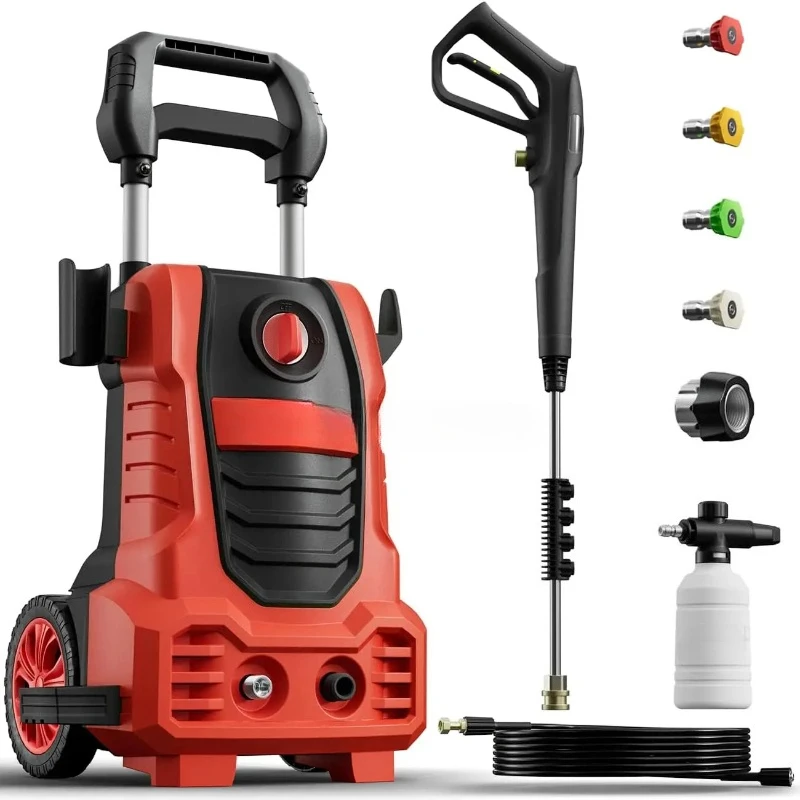 

Electric Pressure Washer, 26 FT Hose Pressure Cleaner 2030 PSI with 4 Nozzles Tips,Surface Cleaning with Upgraded Swivel Joint.