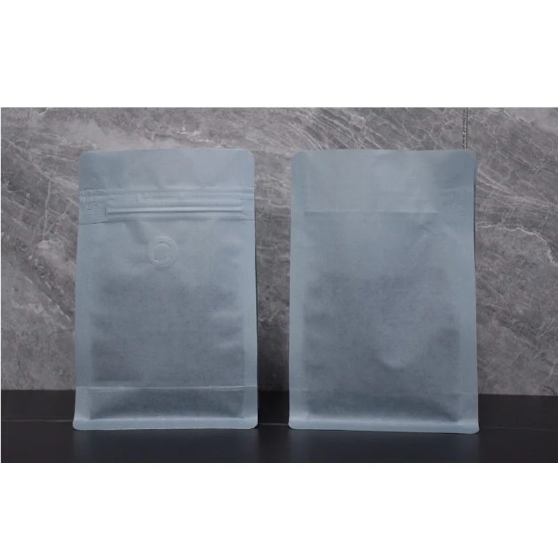 StoBag 50 قطعة 250 جرام أكياس حبوب البن الورقية القطنية الملونة التعبئة والتغليف مع صمام مختوم لتخزين مسحوق المكسرات الحقائب القابلة لإعادة الاستخدام