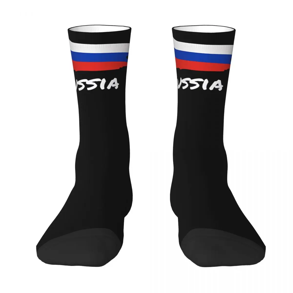 3D printing cosy Unisex Socks,Cycling Russian Emblem Russia Flag Interesting Four Seasons Sock