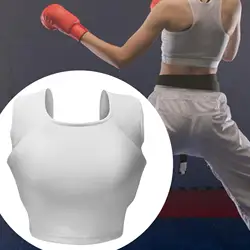Womens Karate Chest Protector Boxing Breast Protection Multifunctional Fitness for Chest Guards Elastic Football Rugby Boxing