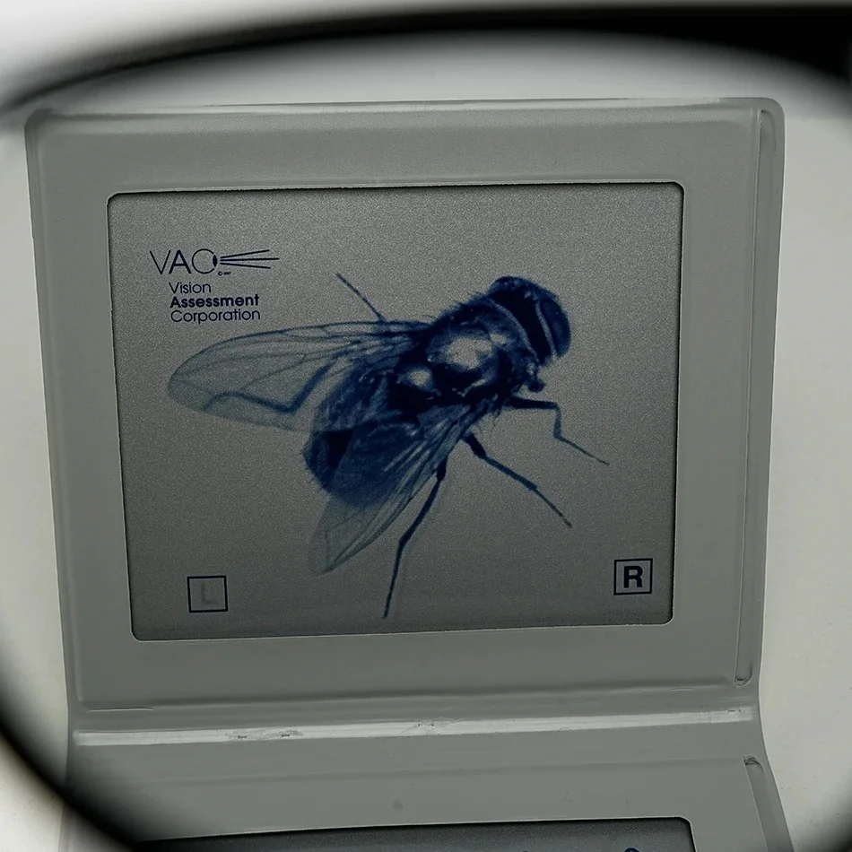 Optical Equipment Optometry Stereo Fly Vision Test for Evaluation of Gross Stereopsis and FineDepth Perception