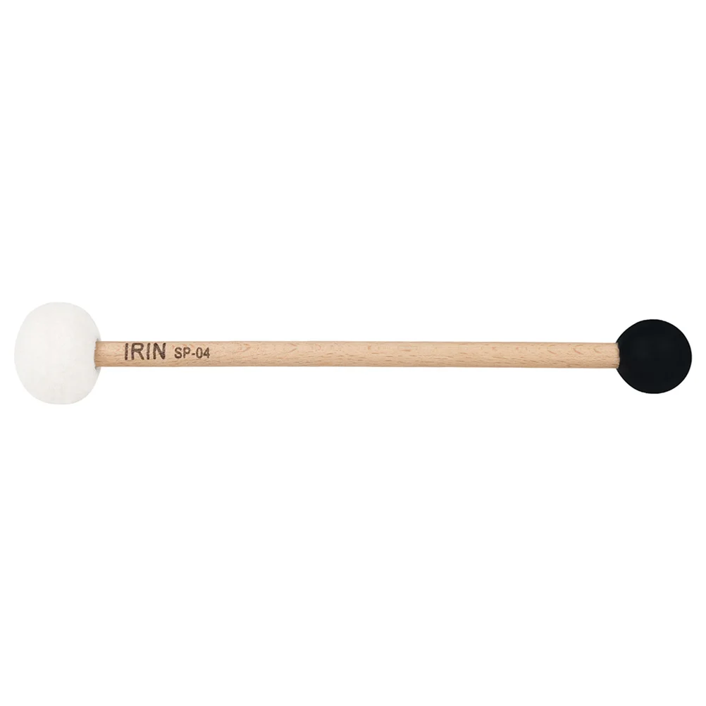 Double-headed Singing Bowl Mallet Wooden Handle Drumsticks Double-ended Rubber Felt Instrument Mallets Bass