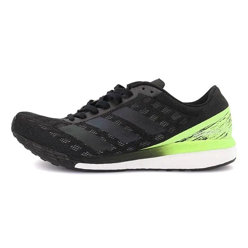 adidas Adizero Boston 9 Black Signal Green Sneakers shoes EG4657