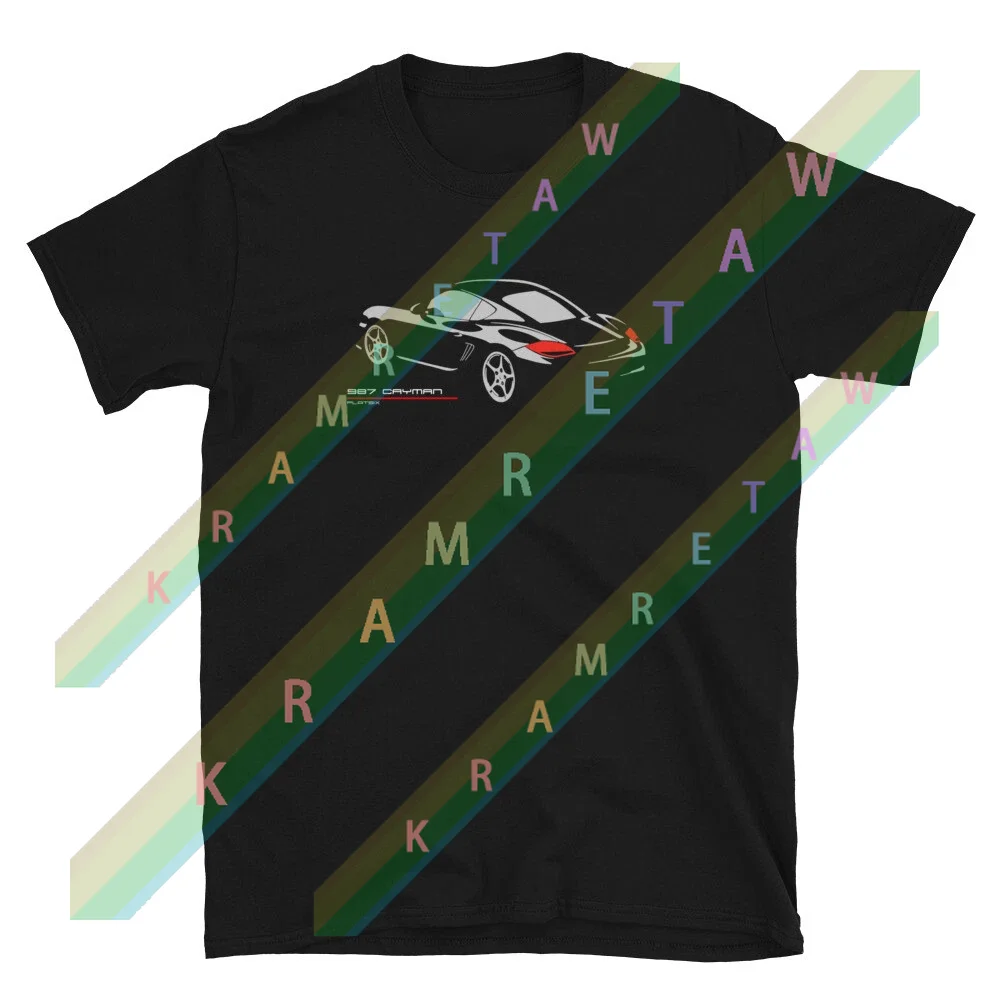 

New summer Men T Shirt Casual 987 Cayman Silhouette 986 718 T-shirt Graphic Short Sleeves 100% Cotton Cool Tee