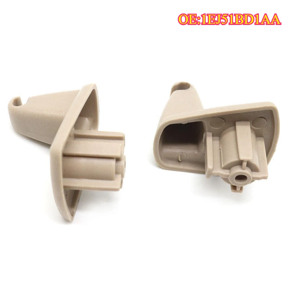 

High Quality New For 1EJ51BD1AA 2pcs Sun Visor Holder Hook Clip Plastic Fit For Chrysler 300 Dodge Charger Magnum 2006 2007
