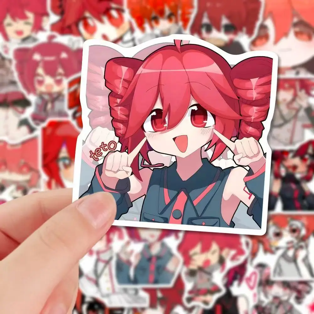 60pcs Kasane Teto Sticker Anime Figures Manga Cartoon Kawaii Waterproof Graffiti Stickers Phone Journaling Water Cup Decor Props image 4