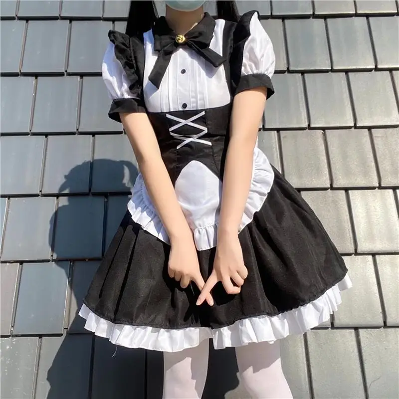 

Новый костюм Bla White Lolita Gothic Sle Maid orm loween, женское платье Dr Ele, женское платье, этнический сценический костюм