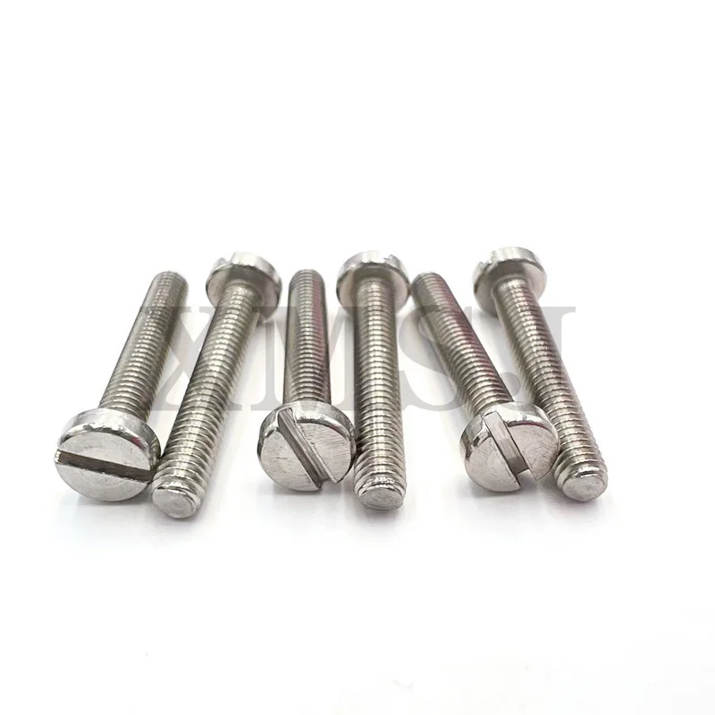 10/50pcs M3 M4 M5 M6 M8 304 A2-70 stainless steel GB65 Slotted Cap Head Slot Column Round Cheese Head Screw Bolt Length=4-100mm