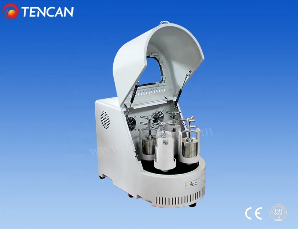 TENCAN 4L vertical semi-circle round shape sample preparation laboratory planetary ball mill