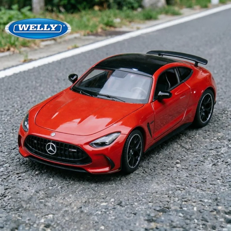 

WELLY 1:24 Mercedes-Benz AMG GT 63 Coupe Alloy Sports Car Model Diecast Metal Racing Vehicles Car Model Simulation Kids Toy Gift