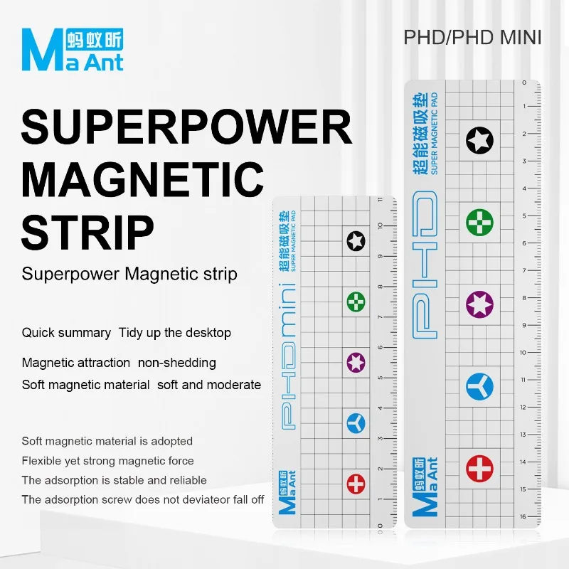 

MaAnt M069 M070 Мягкий магнитный рабочий коврик для хранения винтов для мобильных телефонов, компьютеров и планшетов, ремонтный инструмент для хранения винтов