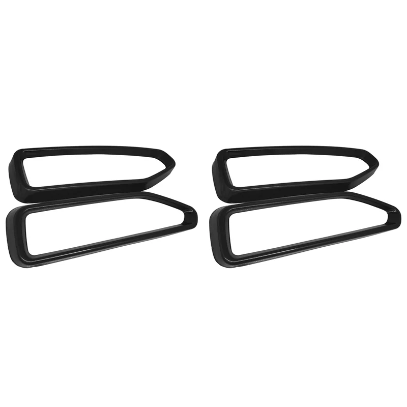 

4X Car Single Hole Tailpipe Frame Decor Accessories Exhaust Muffler Decorative Frame For BMW 7 Series G11 G12 2019-2021