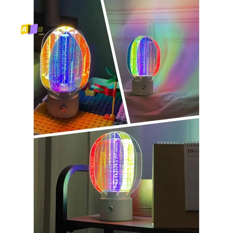 

A08F-LED ослепительный цвет вращающаяся настольная лампа для спальни с зарядкой для спальни романтический ночник с затемнением