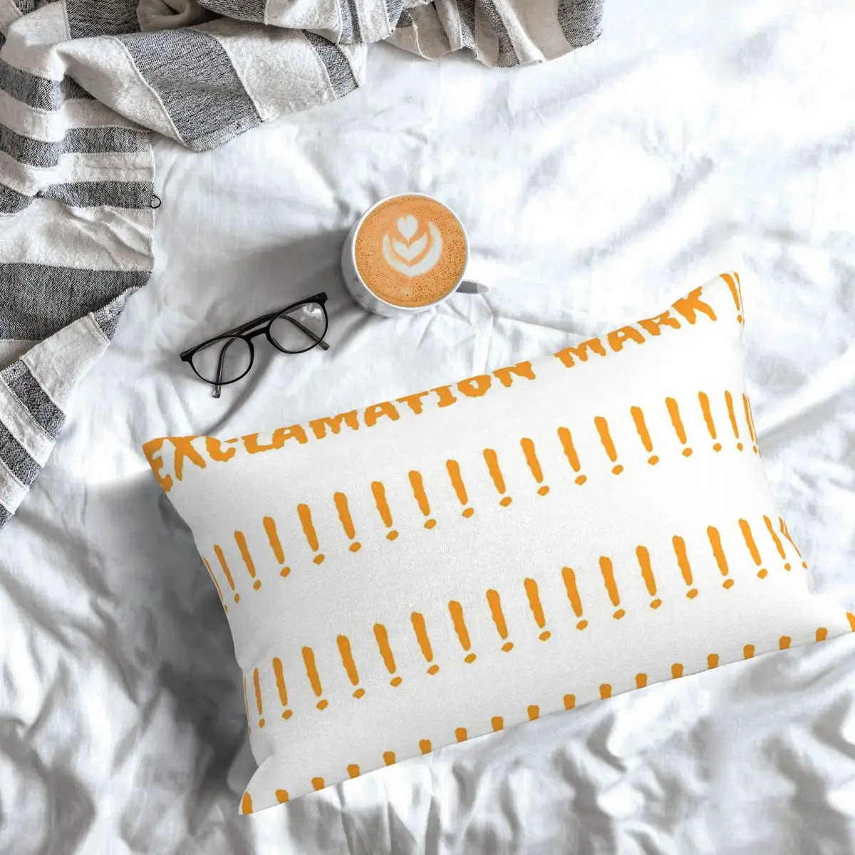 Exclamation Mark Alert The World For Upcoming Future Rectangle Pillowcase Cushion Cover Decor Bedroom Bed Home  Throw Pillow