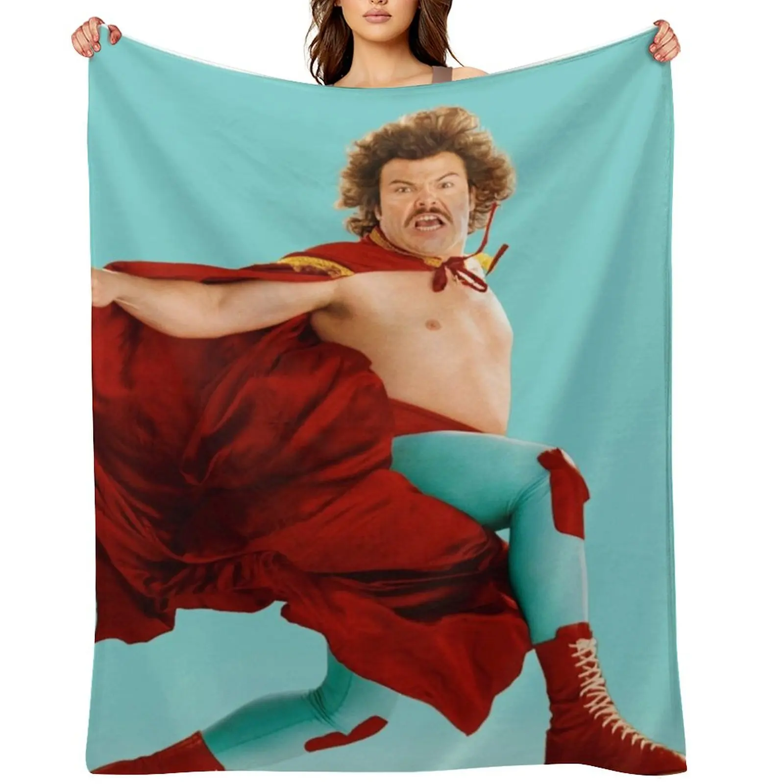 

Nacho Libre Throw Blanket Summer Flannel Bed Fashionable Hairys Blankets