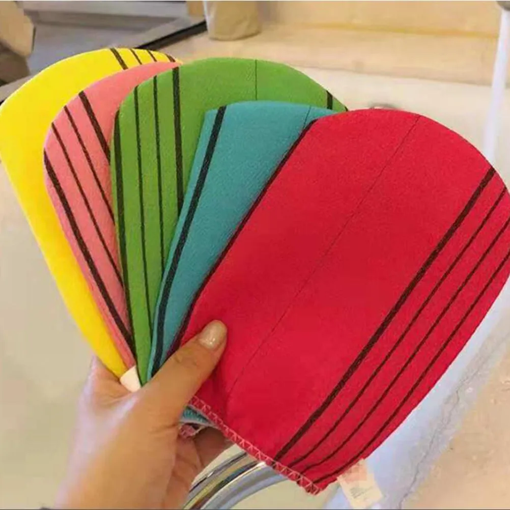 

2Pcs Bath Gloves Exfoliating Gloves for Dead Skin Removal Pore Cleansing Rich Foam Generation Unisex Shower Scrub Mitts Rayon