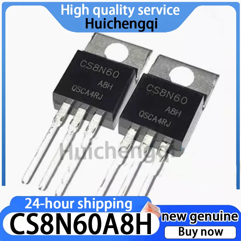 5PCS Original Genuine CS8N60A8H CS8N60 Package TO-220 N-channel 600V 8A MOSFET