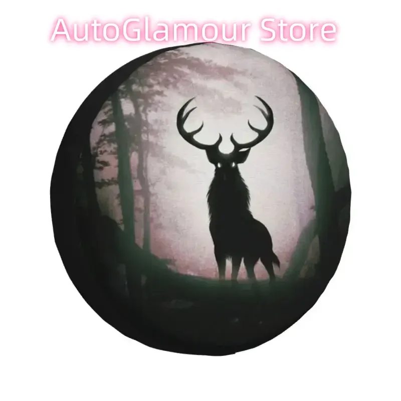 

Изготовленный на заказ чехол для шин Dark Forest Deer 4WD 4x4, защита запасного колеса прицепа для Jeep Toyota Mitsubishi 14 дюймов, 15 дюймов, 16 дюймов, 17 дюймов