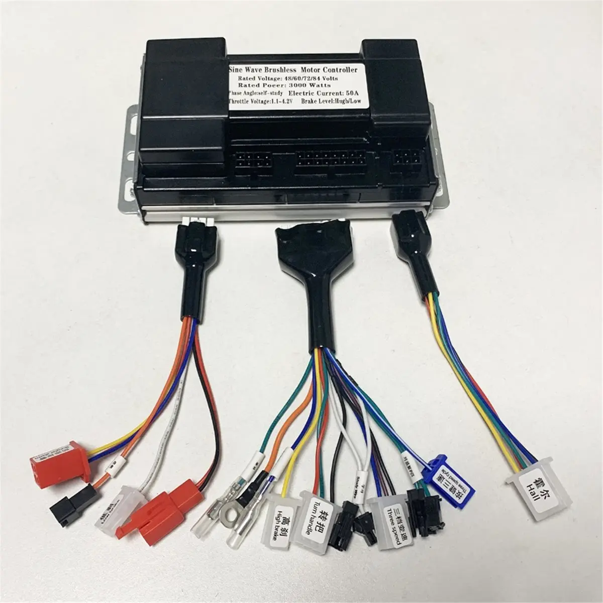 

HITL Sine Wave 3-Mode Controller 48V-84V 2000W 2500W 3000W E-Bike Brushless Moter DC Controller 50A Scooter Motor Controller