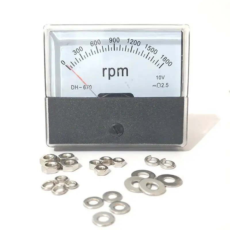 DH670 Speed Counter DC TachomeTer For Frequency Converter Inverter 3500 Rpm Dc10v DH-670 Panel Meter