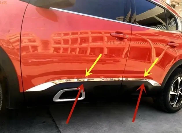 สแตนเลสสตีล Body Trim รถประตูฐานวางรูป Tailgate แถบตกแต่งรถยนต์อุปกรณ์เสริมรถยนต์สำหรับ Citroen C5 AIRCROSS 2017-2021