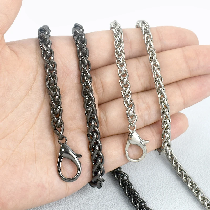

2/4Pcs Metal Bag Chain 100-120cm Long Chains Replace Strap for Crossbody Bags Handbag Extension Straps DIY Handmade Accessories