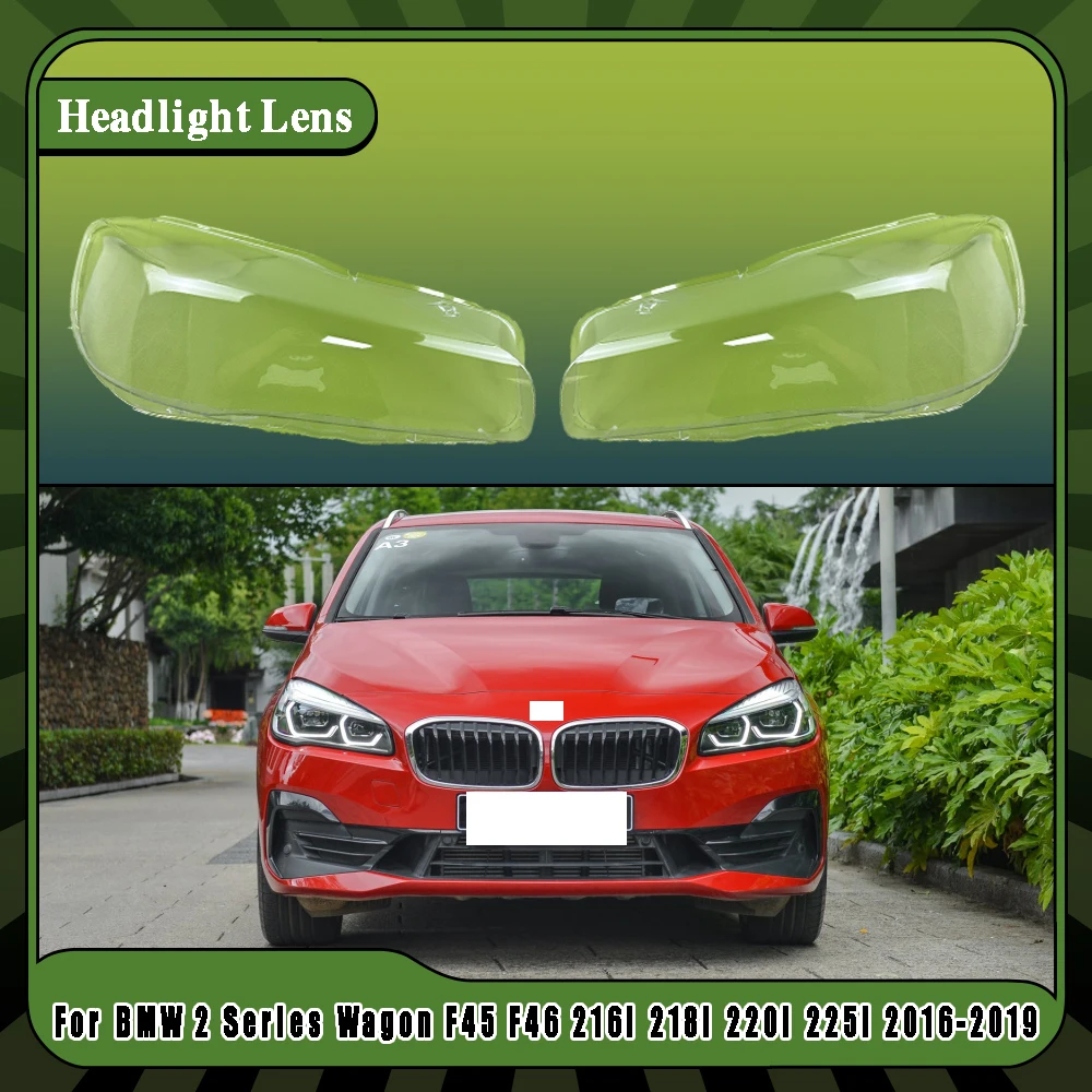 Car Headlamp Lens Light Headlight Replacement Auto Shell Cover For BMW 2 Series Wagon F45 F46 216i 218i 220i 225i 2016-2019