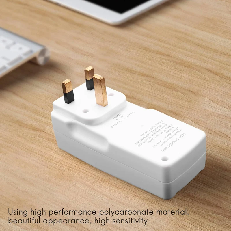 Gfci漏れ保護プラグ、rcdソケット、ホームサーキットブレーカー、パワートリップカットアウト、英国プラグ、13a