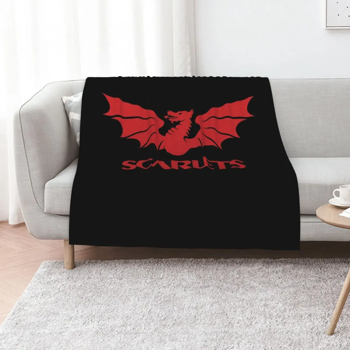 scarlets rugby Throw Blanket Travel Luxury Throw Soft Plaid Custom Hair Hairy Blankets