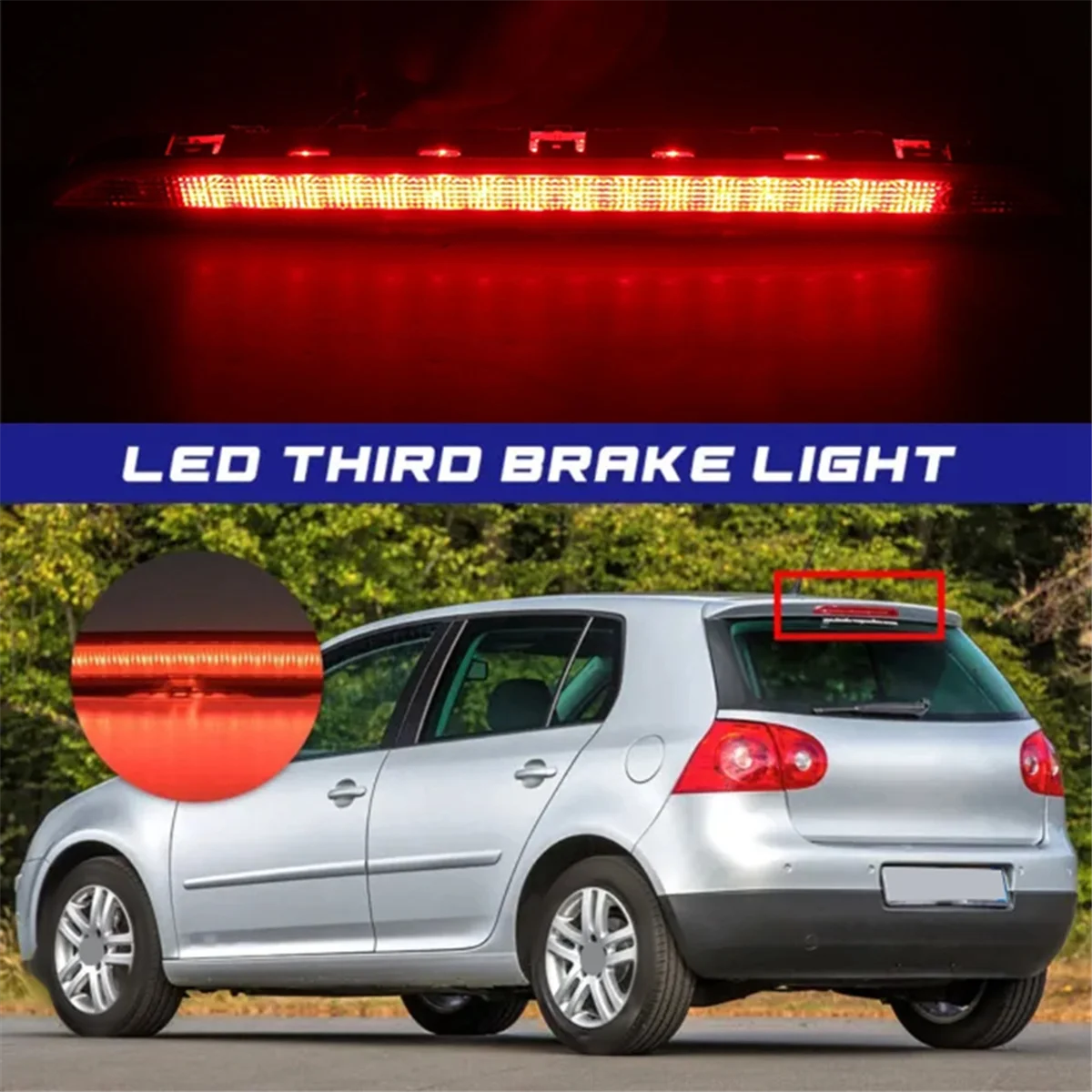 Rear Stop Tail Lamp LED High Brake Light 1K6945097A for VW Tiguan Jetta Station Passat B6 B7 Skoda Citigo 1K6945097B