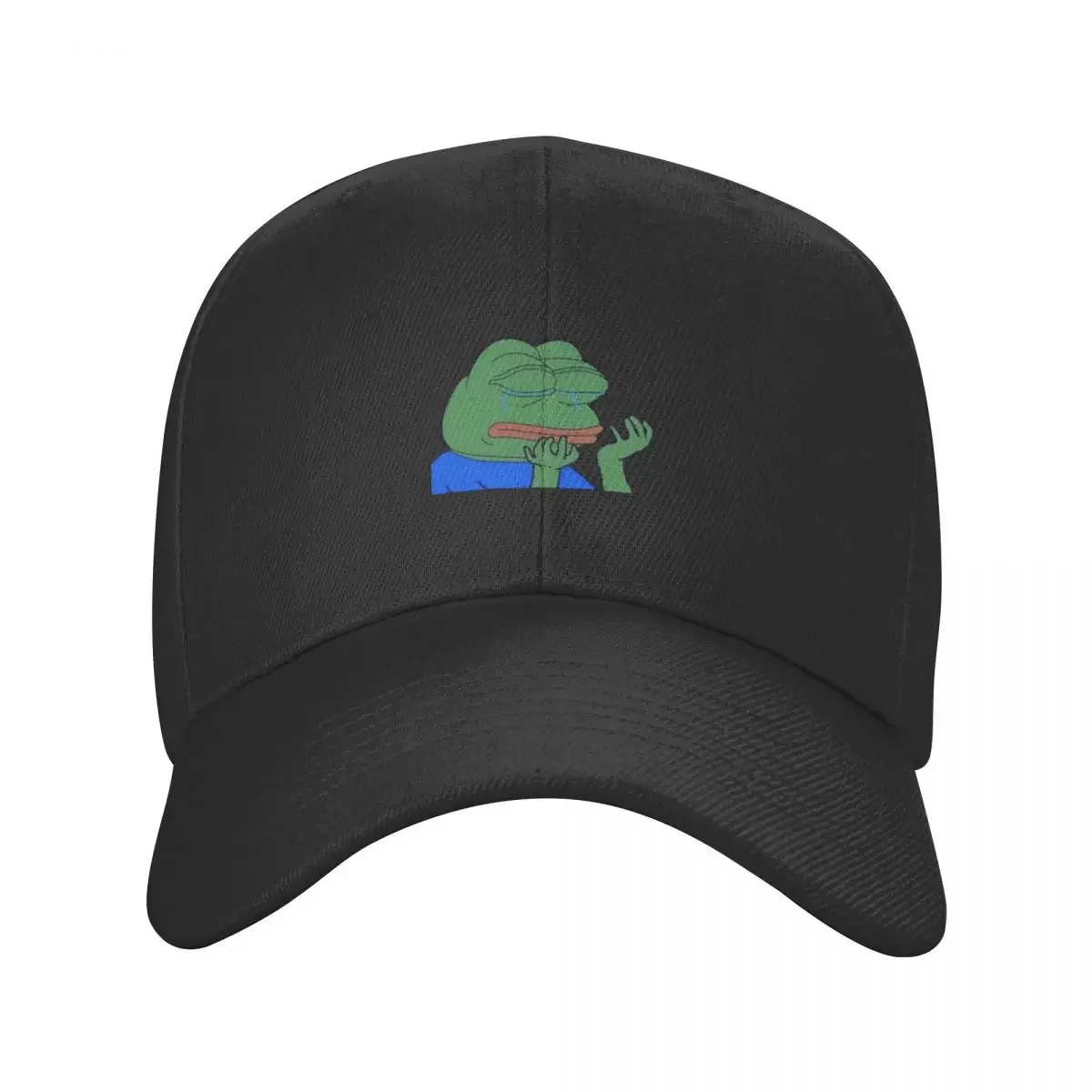 Pepe Meme - Crying Baseball Cap funny hat party Hat Trucker Hat birthday Female Men's