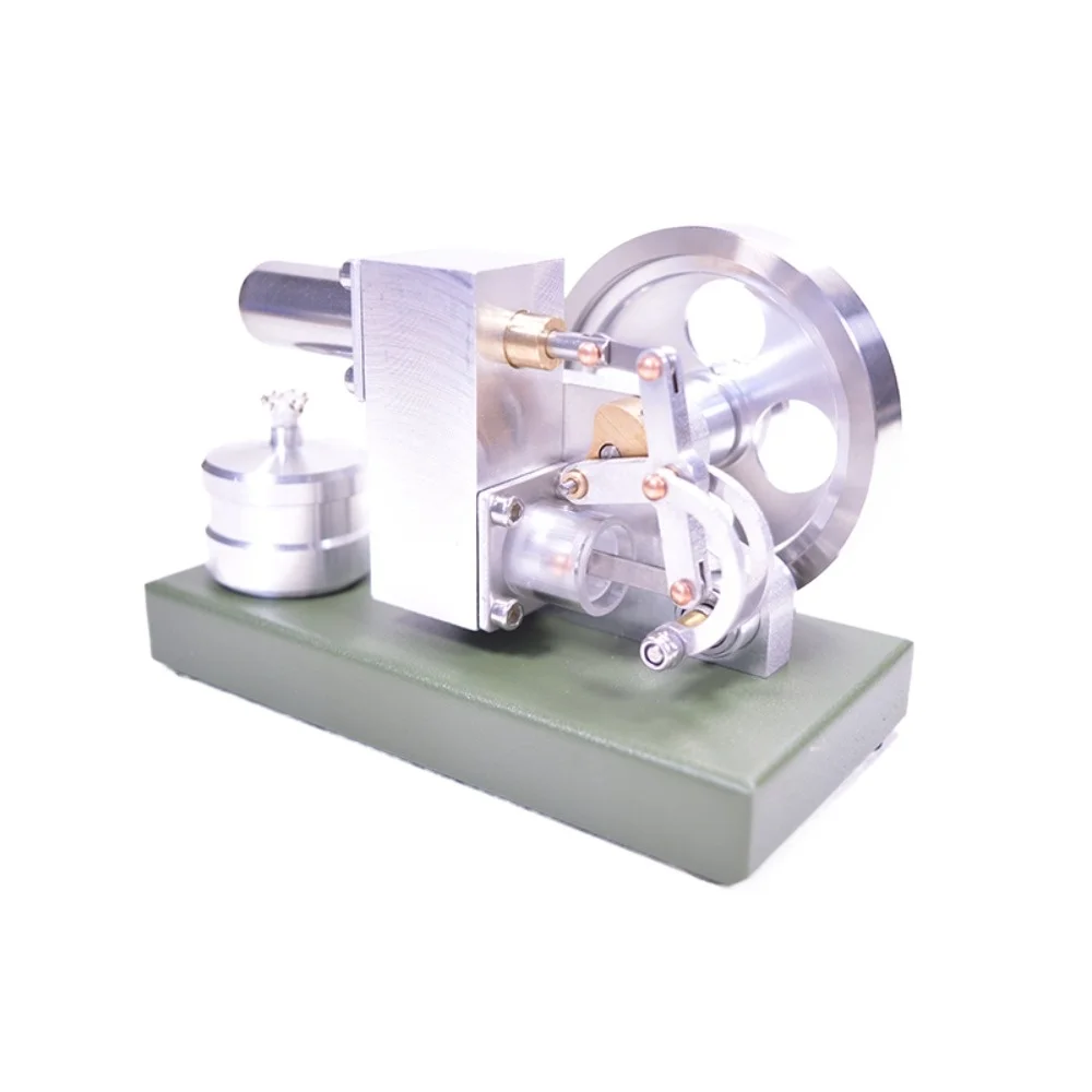 Modelo de motor de combustión externa Stirling de Metal, modelo de motor térmico, modelo de motor de un solo cilindro Stirling de alta velocidad y alta potencia