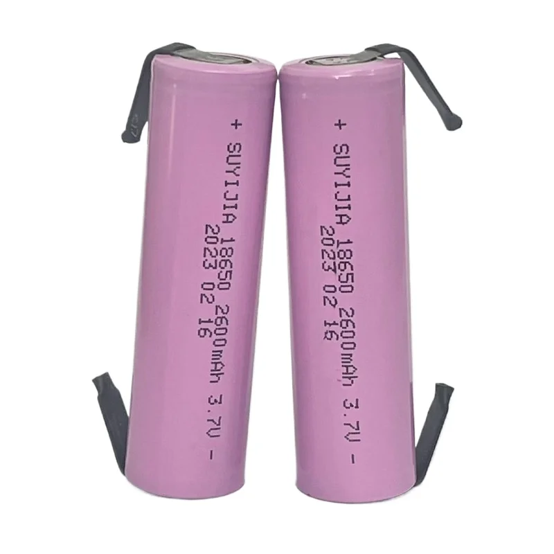 New 18650 3.7V 2600mAh Battery DIY Nickel Rechargeable Li-ion Lithium Batteries for Electronic Cigarettes Miner\'s Lamps Scooters