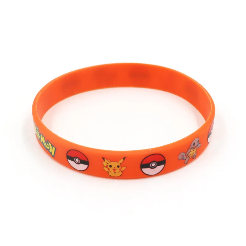 6 stücke Pokemon Armband Anime Tasche Pikachu Nachtleuchtende Cartoon Silikon Armband Armbänder Kawaii Cosplay Accessoires Geschenk – Detail 12