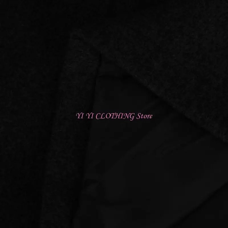 

N5KF Женское повседневное однобортное полушерстяное пальто с воротником-стойкой