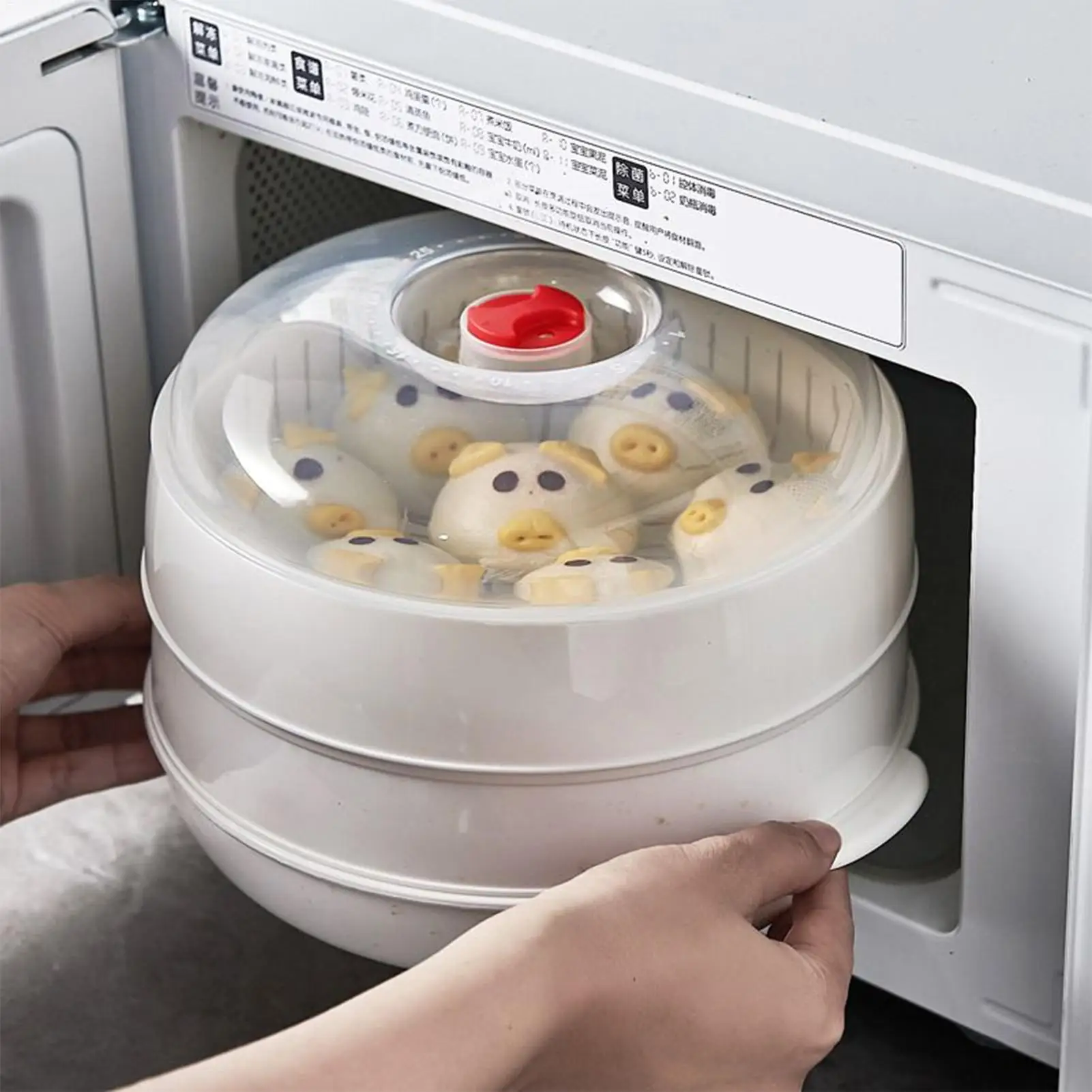 Mikrowelle Heizung Dampfer Haushalt Große Kapazität Dampfer Küche Dampfer Box Dampfer Rack Kann Auspuff Dampf Küche Werkzeug