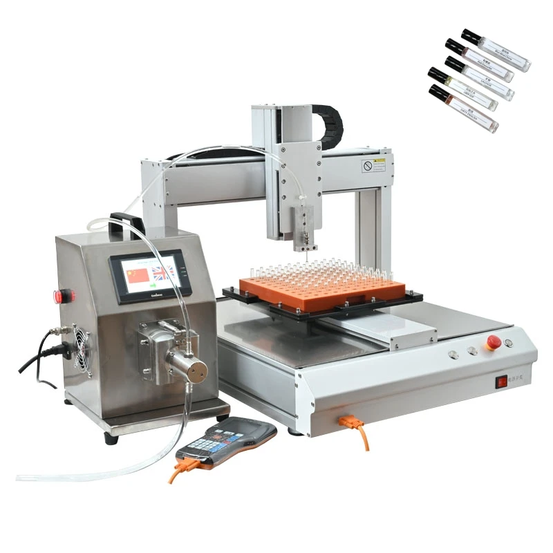 Factory Sale High Precision Micro Perfume Essential Oil Alcohol Automatic Filling Machine Ceramic Pump